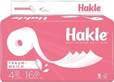 Obrázok produktu pre Hakle toaletný papier "Traumweich" 4-vrstvový, 1 balenie (1 x 16 ks)