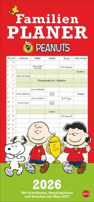 Produktbild von Peanuts Familienplaner 2026