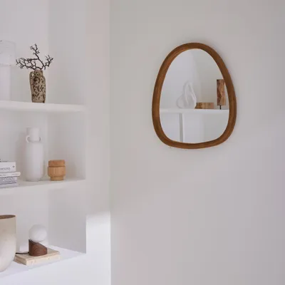 Immagine prodotto di Specchio in legno di abete, 55cm, Marrone