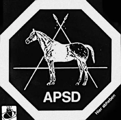 Produktbild von PVC Aufkleber Applikation - Pferd - PFERDE - APALOOSA - 307030 - Gr. ca. 8,5 x 8 cm