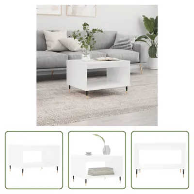 Produktbild von The Living Store Couchtisch Weiß 60x50x40 cm Holzwerkstoff