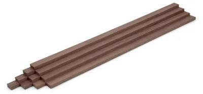 Produktbild von 10er-Set Holzleisten - Nussbaum gehobelt - 8 x 20 x 500 mm