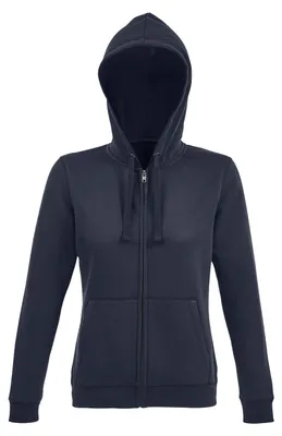 Produktbild von SOLS - "Spike" Hoodie mit durchgehendem Reißverschluss für Damen LT1675 (XXL) (Dunkelblau)