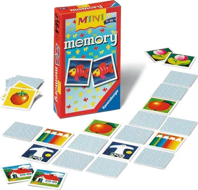 Immagine prodotto di Ravensburger Memory in formato tascabile: mazzo di carte Mini Memory per bambini