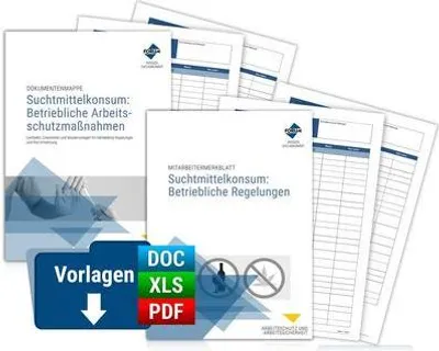 Produktbild von Paket Umgang mit Suchtmittelkonsum: Betriebliche Arbeitsschutzmaßnahmen und Regelungen
