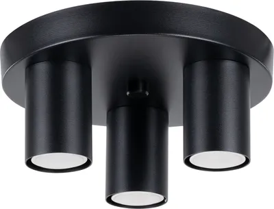 Immagine prodotto di Faretto spot MODENO nero 3xGU10x10W in metallo, dimensioni: 12x25x25 cm, IP20, Pure Lume