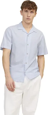 Image de Jack & Jones Summer Resort Linen Chemise à manches courtes Blanc L Homme Blanc L