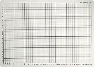 Image de Découpe de caoutchouc pour tapis avec lignes de grille, 30x45 cm