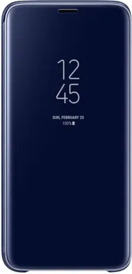 Image de SAMSUNG EF-ZG960CL - Clear View cover avec fonction Stand G S9 Bleu