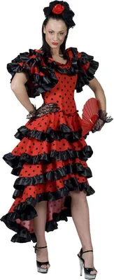 Produktbild von Flamenco Kostüm spanische Tango Tänzerin Alessandra für Damen