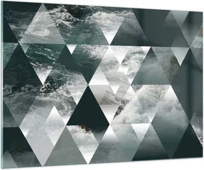 Produktbild von Bilder auf glas - Abstraktion modern - 100x70cm - Glasbilder - Wandbilder - Kunstdruck - zum Aufhängen bereit - Wanddekoration aus Glas - Glas Bilder - Wandbild auf Glas - Einteilig - GAA100x70-3421