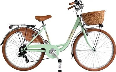 Produktbild von Dolce Vita by Canellini VENERE Fahrrad Citybike Frau mit Korb - Hellgrun 26"