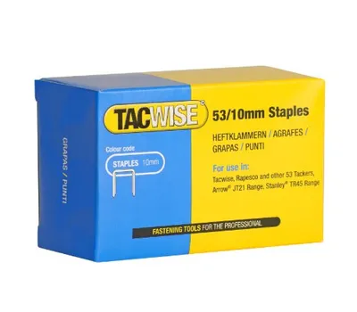 Immagine prodotto di TACWISE 431 Graffe TACWISE 53/10 mm, zincate, 5.000 pezzi