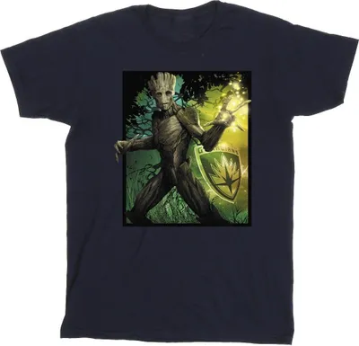 Produktbild von Marvel - "Guardians Of The Galaxy Forest Energy" T-Shirt für Herren BI28030 (3XL) (Marineblau)
