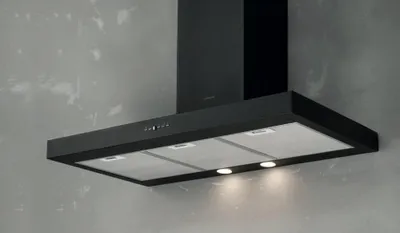 Immagine prodotto di Silverline 3170 Cappa aspirante a parete Nero 562 m³/h