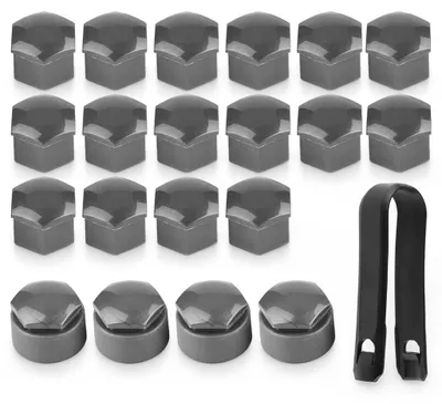 Imagen del producto de InAndOutdoorMatch - Cubrecentrales para llantas - 20 unidades - 17 mm - Gris antracita, Imagen generada por IA