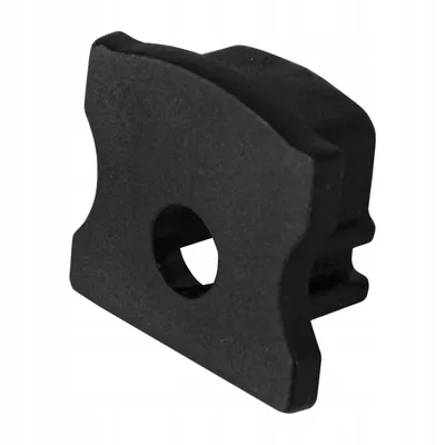 Produktbild von MasterLED Endkappe Schwarz für GK 12mm LED Trockenbau-Profil mit Kabeldurchlass
