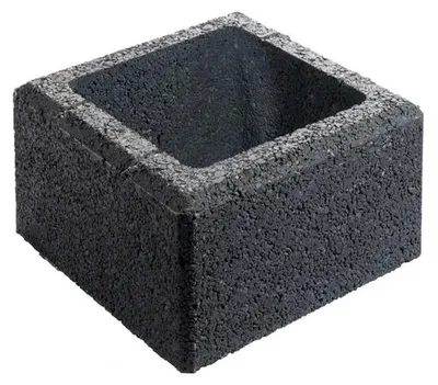 Produktbild von Bellamur Pfeilerstein 37,5x37,5x20 cm Anthrazit mit Fase