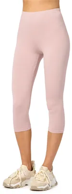 Produktbild von Merry Style Damen Leggings 3/4 aus Viskose MS10-144 (Puderrosa, S)