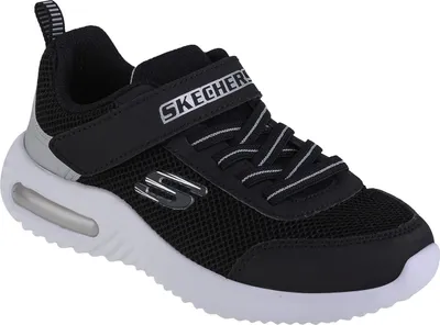 Image de Skechers Bounder-Tech 403748L-BKSL, Baskets, pour garçons, Noir
