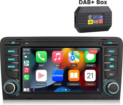Obrázok produktu pre Android13 2+64G 7''DAB carplay autorádio BT Für Audi A3 8p 2003-2012 GPS WIFI RDS SWC RDS anddroid auto