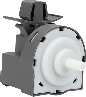 A close-up studio shot of a washing machine pressure switch.