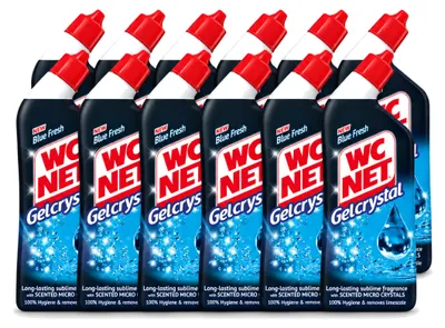 Produktbild von 12 x WC-Net Toiletreiniger Gel Blue Fresh Anti-Kalk 750 ml - Vorteilspackung - 12 Stücke