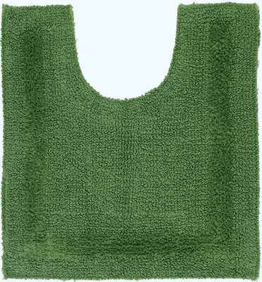 Produktbild von HOMESCAPES WC-Vorleger farngrün 50x55 cm aus 100% Baumwolle