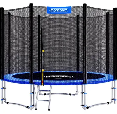 Image de Trampoline d'extérieur de 1,80 m avec filet de sécurité et échelle