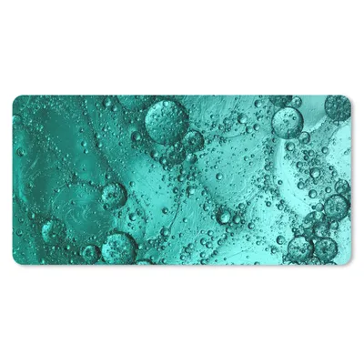 Produktbild von MuchoWow® Mauspad Mousepad Tropfen auf türkisem Hintergrund 60x30 cm - Mousepads - Maus Mat - Pad - Mausunterlage - Nachhaltig
