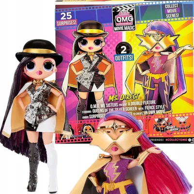 Productafbeelding van L.O.L. Surprise! OMG Movie Magic Pop - Ms. Direct, modepop, voor meisjes, vanaf 4 jaar, meerkleurig