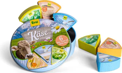 Produktbild von Erzi Käseecken in der Dose - Kaufladenzubehör