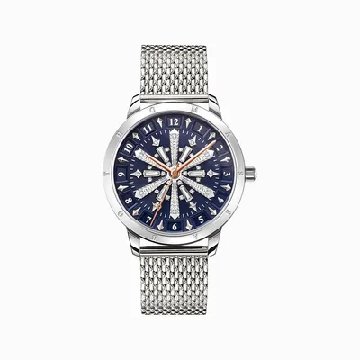 Produktbild von Thomas Sabo Damenuhr Damen Quarz Milanaise Armband Blau Silber WA0390-201-209
