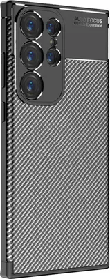 Produktbild von Handy Hülle für Samsung Galaxy S24 Ultra Carbon Look Cover Case Schutzhülle Farbe: Schwarz