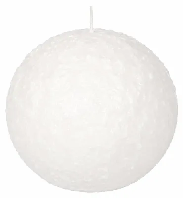 Produktbild von Weihnachtskerze Schneeball Weiß Ø 12,5 cm
