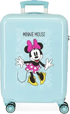 Zdjęcie produktu dla Walizka podróżna JOUMMABAGS Minnie Enjoy the Day, tworzywo ABS, 55 cm
