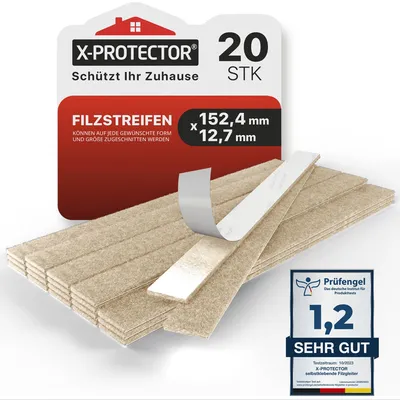 Produktbild von Famanu Stoelpootschoner - 20 Stück - 15,2 x 1,27 cm