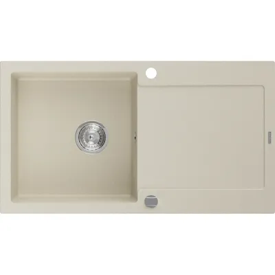 Produktbild von Mexen Leo Granitspüle mit einem Becken und einer Abtropffläche 900 x 500 mm, Beige - 6501901010-69
