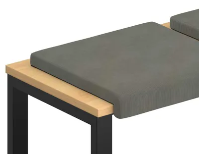 Produktbild von vidaXL Bankkissen 2 stk. Cord Hellgrau Tiefe 35 cm