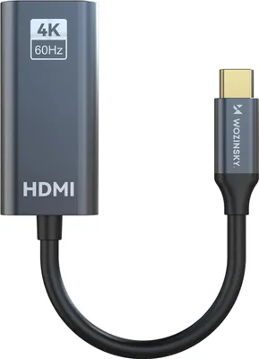 Obrázok produktu pre Wozinsky WACH-01, USB Typ-C, Typ HDMI (štandard), Samec, Samec, Priamy, Priamy