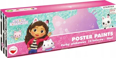Produktbild von Gabby's Dollhouse 20 ml Posterfarben, 12 Farben