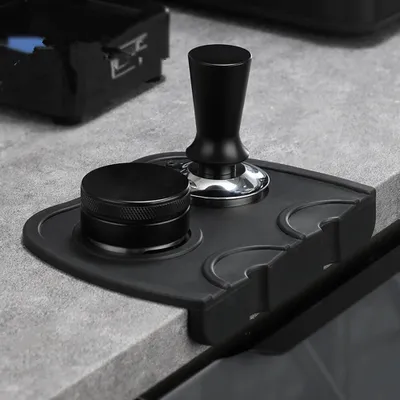 Produktbild von Tampermatte Silikon - Kaffee Tamping Für Siebträger  - schwarz