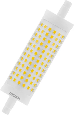 Zdjęcie produktu dla OSRAM Lampy Ściemnialne lampy specjalne LED z podwójną końcówką PARATHOM DIM LINE R7s 118,00 mm 150 19 W/2700 K R7s Wielokolorowe