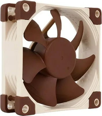 Produktbild von Noctua NF-A8 ULN, Ventilator, 8 cm, 1100 RPM, 1400 RPM, 34,8 m³/h, Beige, Braun