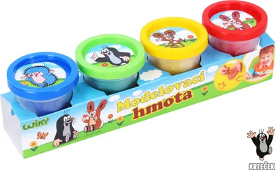Obrázek produktu pro Modelína Doh Krtek 4x50 g