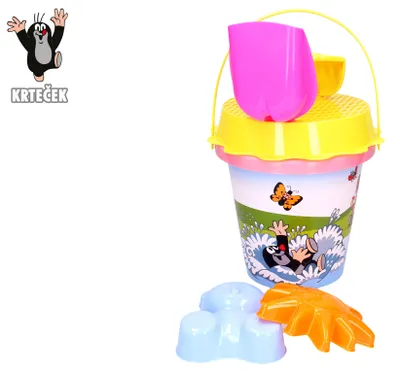 Produktbild von Sandspielzeug-Set Krtek 1,5 l rosa