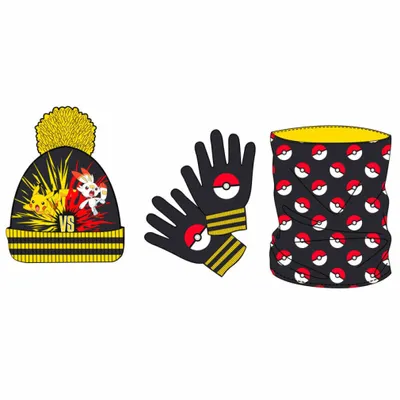 Image de Nintendo - Zestaw zimowy snood, czapka i rękawiczki Pokemon, akcesoria oficjalne