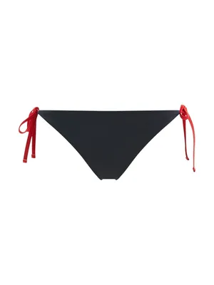 Image de Tommy Hilfiger - Bas de bikini pour femme, string à nouer sur les côtés, coupe cheeky, bleu, M, UW0UW03403DW5