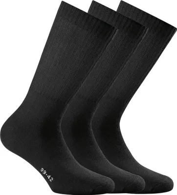 Produktbild von Rohner Basic Uni Sport Socken, 3er Pack - Basic Sport, einfarbig Schwarz 35-38