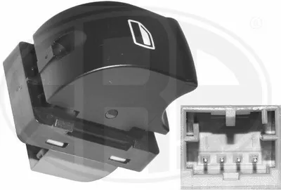 Produktbild von ERA 662405 Fensterheberschalter für AUDI A3 Sportback (8PA) Vorne Rechts Fensterheber Schalter